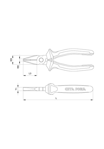Ceta Form G10-18-0200 1000V Izoleli Kombine Pense 200 Mm