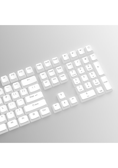 130 Keys Pudding Keycaps Klavye Tuş İki Renki Kalıplama Keycaps 15