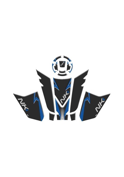 Cf Moto 250nk Runarte Mavi Yeni Kasa Tank Pad Set Sticker Model