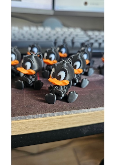 Bebek Duffy Duck Tasarımlı Sevimli Anahtarlık Ve Çanta Aksesuarı 2 Adet