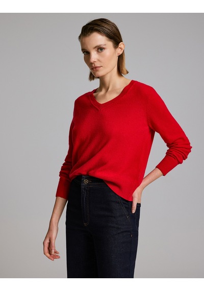 Pierre Cardin Kırmızı Regular Fit Kazak 50331419-vr030