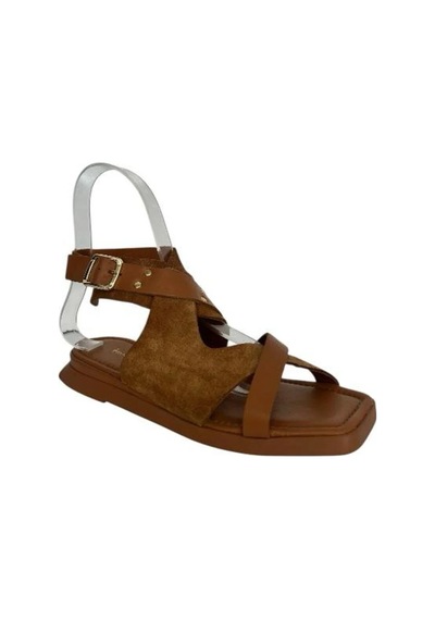 Kemal Tanca 862 M-634 Kadın Hakiki Deri Sandalet Taba