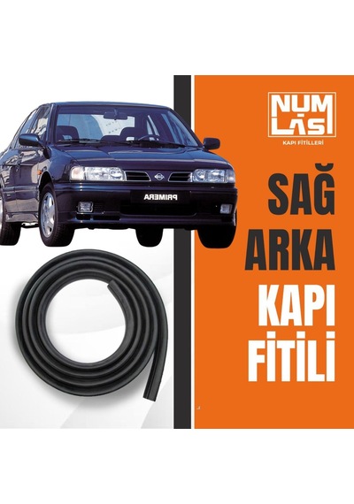 Nissan Primera 1990-1995 Sağ Arka Kapı Fitili-a Kalite-numlas-nm5514