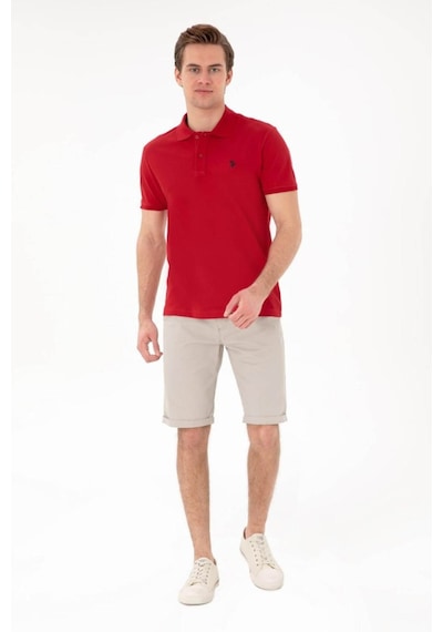 U.S. Polo Assn. Gtp04ıy026 Kırmızı Erkek Polo Yaka T-shirt Pu-8731 L