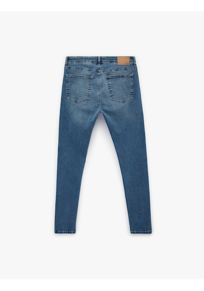 Koton Normal Bel Dar Paça Pamuklu Skinny Fit Jean Pantolon - Michael Jean Açık İndigo 6sam40257nd Açık İndigo