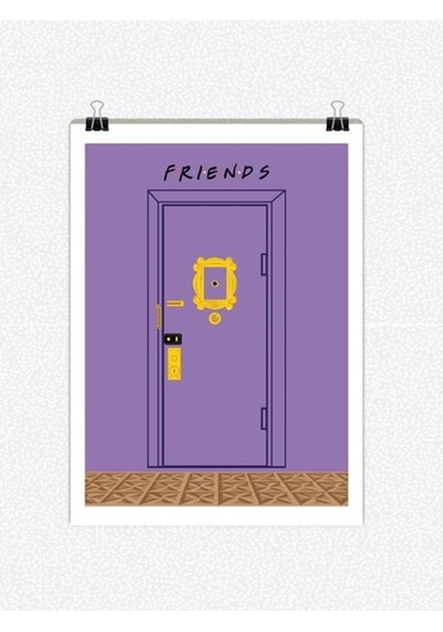 Friends Dizi Tasarımlı 24*33 cm 350 gr. Kuşe Kağıt Poster PYTKPS
