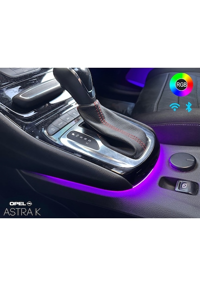 Opel Astra K Vites Altı Rgb Ambiyans Aydınlatma 128 Renk