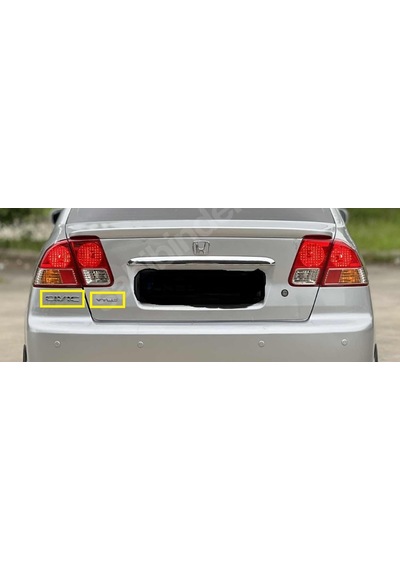 Civic & Vtec Bagaj Yazısı Seti 2'li Paket