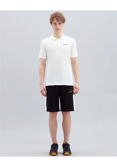 Skechers S211800-102 Polo M Kısa Kollu Erkek Polo Tişört Beyaz