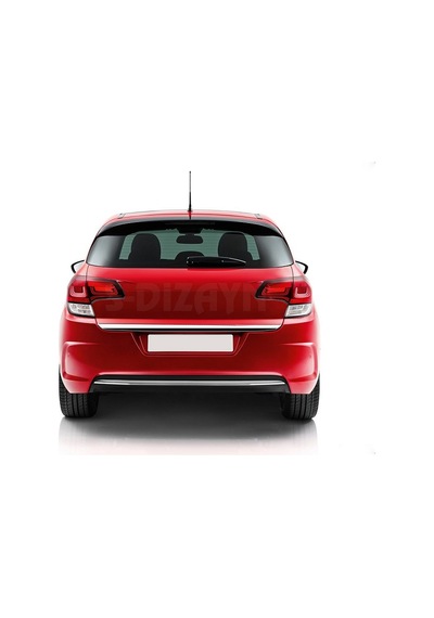S-Dizayn Citroen C4 Hb Abs Krom Bagaj Alt Çıtası 2010-2017 Formlu
