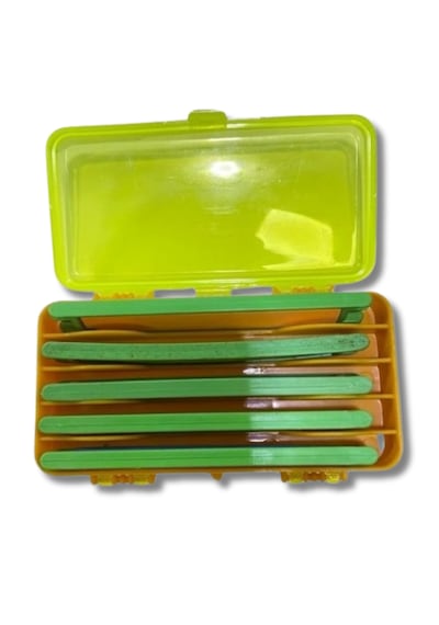 Powerex Çift Taraflı 4 Bölmeli + 5 Rig Sarım Aparatlı Organizer Balıkçı Kutusu