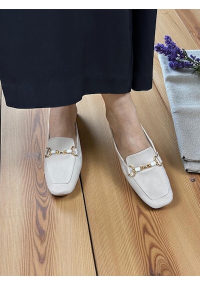 Aska Shoes Günlük Tokalı Babet 2025aska008 Bej