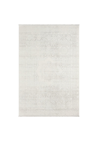 Minimal Krem Eskitme Desenli Halı - Mk12004krs