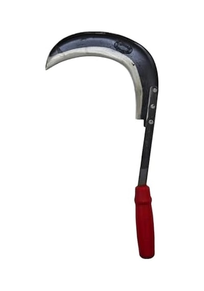 Atasoyticaret Ot/çayır Orağı El Yapımı Keskin Çim Biçme Orak Kırmızı Mavi