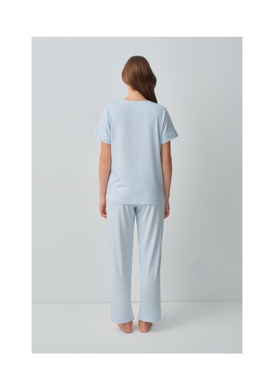Suwen Emma Pijama Takımı Wsh10510219015 Mavi