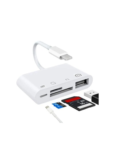 Apple Uyumlu iPhone Lightning To Usb Type C 3.1 4333P Micro Sd Tf Card Kart Ok