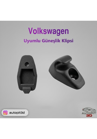 Volkswagen Uyumlu Güneşlik Klipsi Güneşlik Klipsi