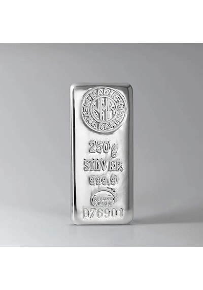250 Gram Gümüş Külçe 999.9
