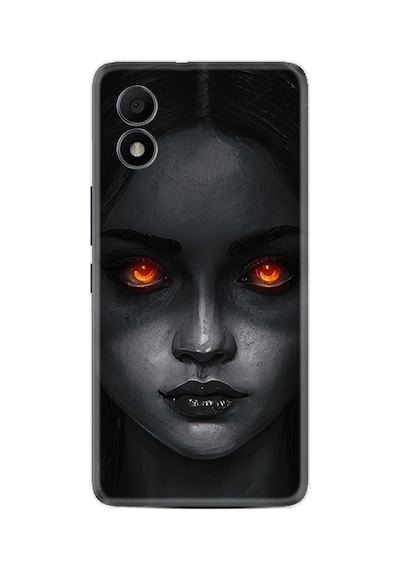 Tcl 303 Uyumlu Kılıf Excode Resimli Desenli Silikon Platinium Series Dark Woman 1887