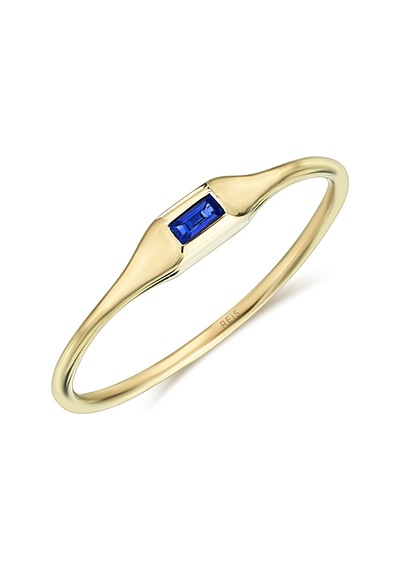 Reis Kuyumculuk T9322 Tiny Line Blue Altın Yüzük