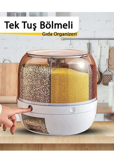 Larimar Dönebilen Kuru Gıda Ve Bakliyat Organizeri - 9006720646222lmr Çok Renkli