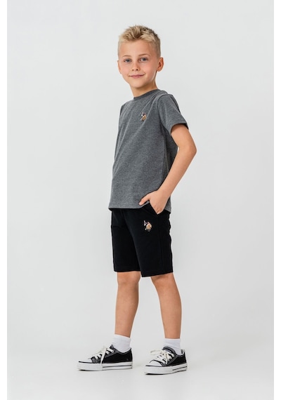U.S. Polo Assn. Erkek Çocuk Antrasit Bermuda Takım Us2470-c-v3 Antrasit