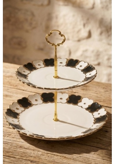 Acar 9327 Cleef 2 Katlı Kurabiyelik - 26 Cm Siyah