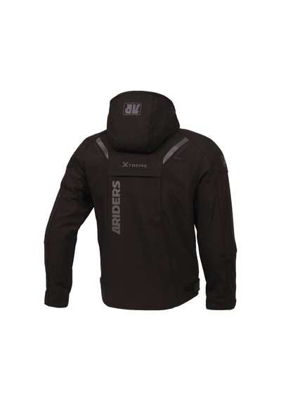 4riders Rex Pro Korumalı Softshell Motosiklet Montu Siyah