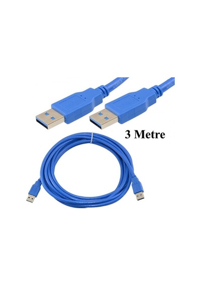 Usb 3.0 A Erkek / Usb 3.0 A Erkek Kablo - 3 Metre
