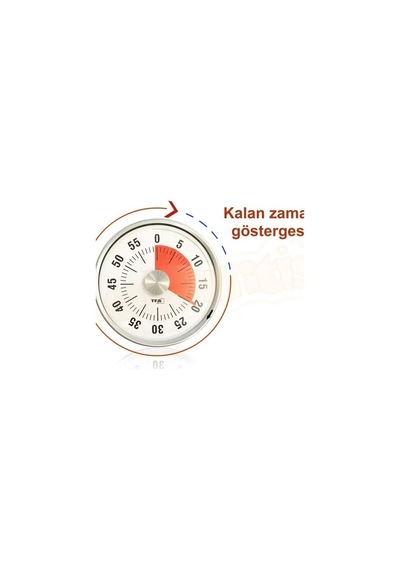 Mekanik Mutfak Zamanlayıcısı 60 Dakika Geri Sayım Timerı