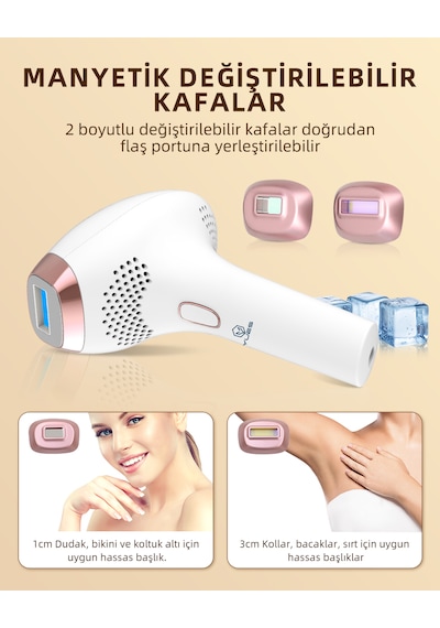Yues Ipl Buz Başlıklı Lazer Epilasyon 9 Modlu Epilasyon Cihazı