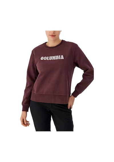Columbia Csc W Columbia Embroidery Crewneck Kadın Sweatshirt Cs0384 Bordo