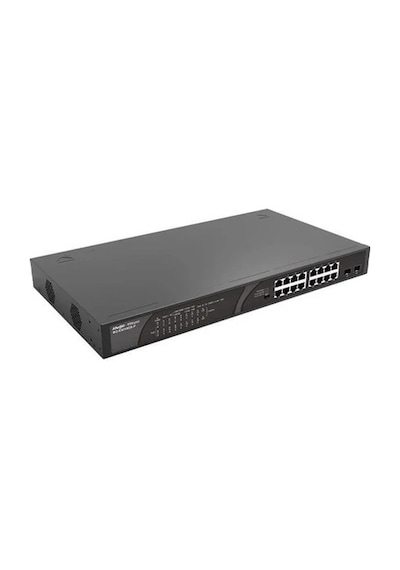 Ruıjıe Reyee 16 Port Rs-es118gs-p 10/100/1000 2x Port Combo Gigabit Sfp Poe Switch 247w Çelik Kasa