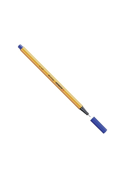 Fineliner Keçe Uçlu Mavi Kalem, 0.4 Mm İnce Çizim İçin