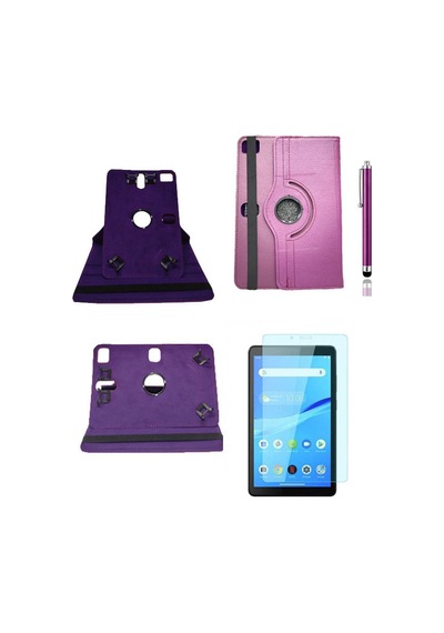 Hometech Alfa 8sm Kılıf 360 Dönerli Unıversal Standlı Kılıf + Nano Ekran Koruyucu Kalem Arka Kapak