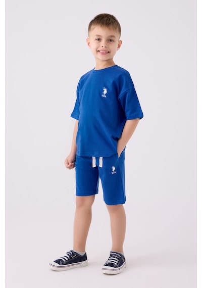 U.s. Polo Assn Erkek Çocuk Mavi Bermuda Takım 5274-43971 Mavi