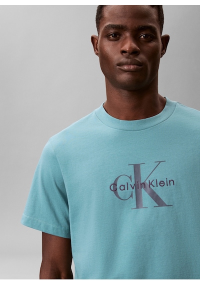 Jeans Bisiklet Yaka Baskılı Petrol Erkek T-shirt Lv04rb862g2ır Petrol T-shirt Petrol