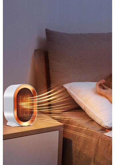 1200w Mini Elektrikli Isıtıcı Fan 2 Kademeli Masaüstü Üflemeli Fanlı Isıtıcı Güvenli Emniyet Sistemi