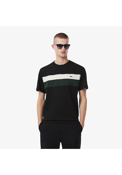 Lacoste Golf Colour Block Erkek T-shirt Siyah