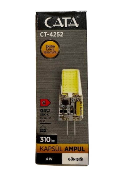 Tr Ct-4252 4w 12v 3200k Günışığı G4 Duylu Kapsül Ampul 8 Adet ,günışığı Genel