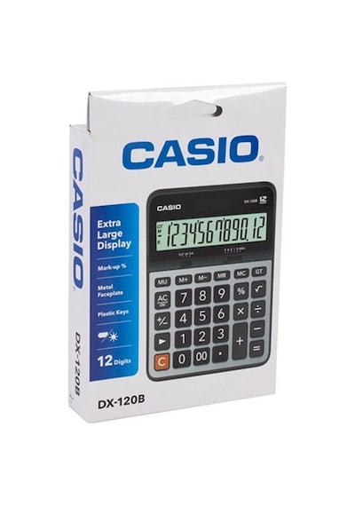 Casio Dx-120B Masaüstü 12 Haneli Hesap Makinesi