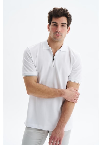 AR-MA Arma Erkek Regular Fit Basic % 100 Pamuk Pike Fermuarlı Polo Yaka Tişört Y29374354002 Beyaz AR-MA Arma Erkek Regular Fit Basic % 100 Pamuk Pike Fermuarlı Polo Yaka Tişört Y29374354002 Beyaz