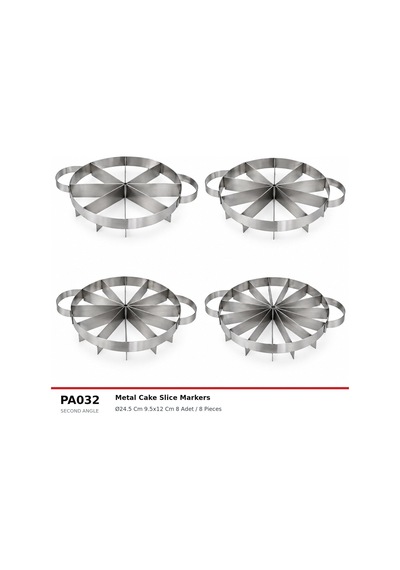 Fida Paslanmaz Metal Pasta Kesici - 8 Inox