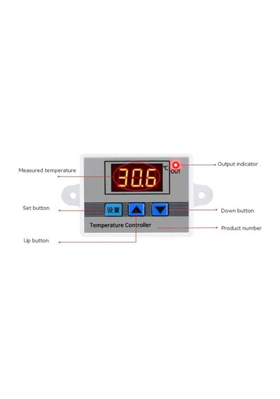 Xh-W3002 Zaman Ayarlı Dijital Termostat - 220Vac - 1500W