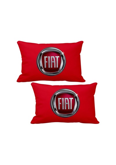 Fiat 2 Li Lüks Araç Boyun Yastığı 5 Renk Ahşap Anahtarlık