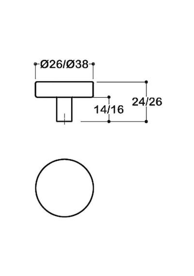 System Mobilya Kulbu Antik Sarı Renk 26mm Kulp Sy1910 0026 Abm Çok Renkli