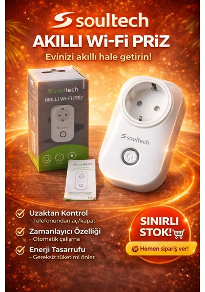Akıllı Wifi Priz Uzaktan Kontrollü Zamanlayıcılı Smart Plug - 887081265