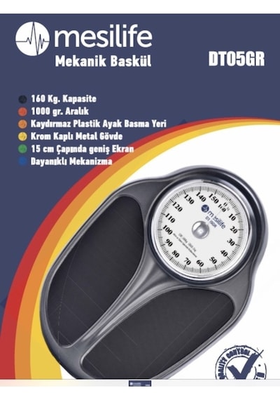 Medikaltec Mesilife Dt-05 Mekanik Baskül Banyo Tipi Tartı