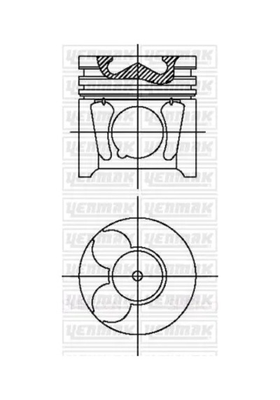 Piston Segman - Fiat Ulysse, Scudo - Yenmak-3104497000