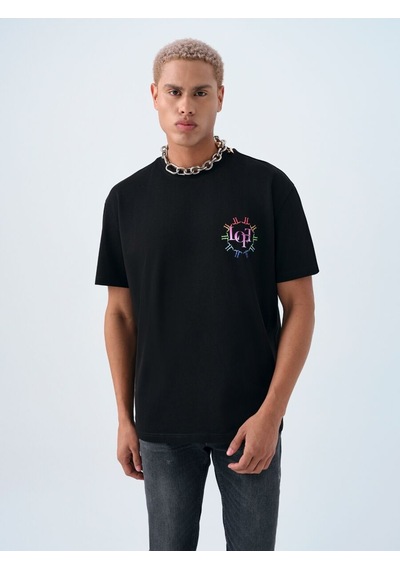 LOFT Loose Fit Erkek Tshirt K.kol Lf2040141 Q1.v1 Siyah